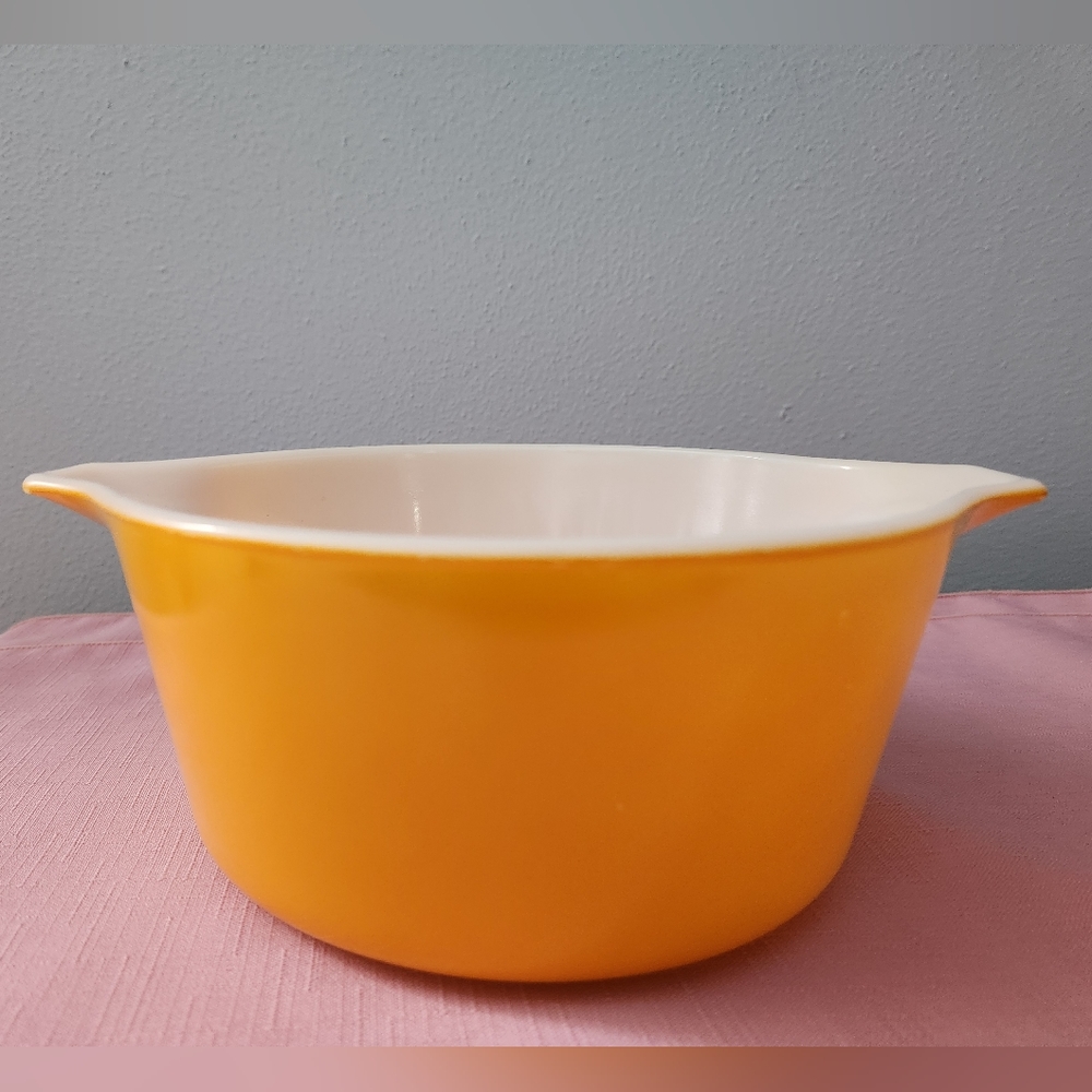 Vintage Pyrex Orange "daisy" #474-B
